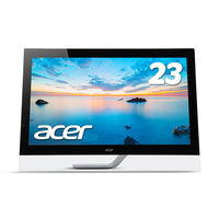 Acer 23インチワイドタッチ液晶モニター ブラック T232HLAbmjjz テレワーク 在宅 リモート（直送品）