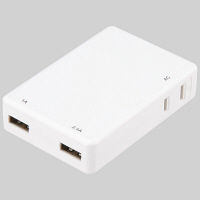 ヤザワコーポレーション コンセントタップ ホワイト 2P式 2個口 USB×2ポート（1A+2.4A：計3.4A） H63002UWH 1個（直送品）