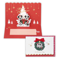 日本ホールマーク クリスマスカード 立体 ディズニー リースから 794248 6枚（直送品）