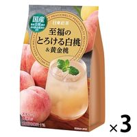 【スティック】三井農林 至福のとろける白桃＆黄金桃 1セット（24本：8本入×3個）