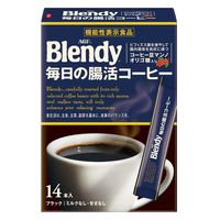 【スティックコーヒー】味の素AGF ブレンディ スティックブラック 毎日の腸活コーヒー 1箱（14本入）