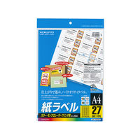 コクヨ（KOKUYO） モノクロレーザープリンタ用紙ラベル A4 27面（バー