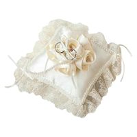 ハマナカ ウェディングキット Wedding Rose (ウェディングローズ) ローズのリングピロー スクエア H431-125（直送品）