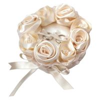 ハマナカ ウェディングキット Wedding Rose (ウェディングローズ) ローズのリングピロー シャンパンゴールド H431-121（直送品）
