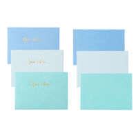 グリーティングカード（OPEN WHEN) クレールフォンテーヌ ポレン オープンウェンレターズ カード封筒（３色各１枚） ３セット ブルー（直送品）