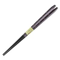 イシダ 箸 23cm 和風すいーつの色 紫芋の色 互角箸 木製 244816 1個（取寄品）