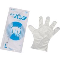 旭創業 Asahi バイオマス ポリエチレン手袋 ニューパンチ袋入L（100枚入） 11403 363-7208（直送品）