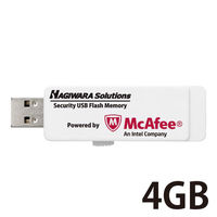 セキュリティ USBメモリ 4GB USB3.0 ウィルス対策 マカフィー 1年ライセンス HUD-PUVM304GA1 エレコム 1個（直送品）