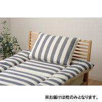 ＜LOHACO＞ イケヒコ 枕 寝具 『ロカ（ボーダー）枕』 ネイビー 約43×63cm 1枚 （直送品）画像