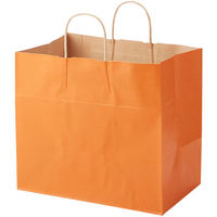 【ケース販売】HEIKO 紙袋 25チャームバッグ 32-4 未晒 オレンジC 003268711 1ケース(50枚入×4袋)（直送品）