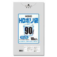 【アスクル】【ケース販売】HEIKO ゴミ袋 HD 半透明 02 90L 