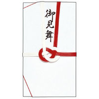 ササガワ タカ印 金封 大阪折 赤白七本 御見舞 27-702 30枚（1枚袋入×30枚箱入）（取寄品）