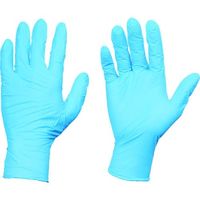TRUSCO 使い捨てニトリル手袋TGスタンダード 0.08粉付青M 100枚 TGPN08BM 835-4670（直送品）