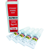アルテコ（ALTECO） アルテコ 業務用 瞬間接着剤 ジェル 3g×4本入り （ゼリー状） GEL-3G 1箱（12g） 855-2850（直送品）