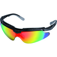 OTOS 一眼型保護メガネ（スポーツタイプ）レインボーレンズ フレーム黒色 B-810XRO 1個 834-5494（直送品）