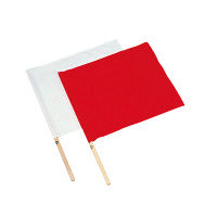 トーエイライト 紅白手旗（2本1組） B3641 1セット（2組：1組×2）（取寄品）