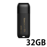 TEAM（チーム） USBメモリー キャップ式USB3.0メモリー C175 32GB ブラック TC175332GB01 1個