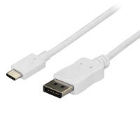 StarTech.com USB-C - DPケーブル 1.8m 4K60Hz ホワイト CDP2DPMM6W（直送品）