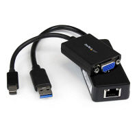 StarTech.com ThinkPad X1 Carbon VGA/LANアダプタ LENX1MDPUGBK（直送品）