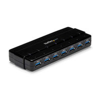 StarTech.com USB 3.0ハブ 7ポート（7x Type-A） ACアダプタ付属 ST7300USB3B 1個（直送品）