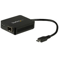 StarTech.com USB-C - 光ファイバー変換アダプタ オープンSFP US1GC30SFPモジュール（直送品）