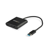 StarTech.com USB 3.0対応デュアルHDMIアダプタ 4K/30Hz & フルHD USB32HD2 1個