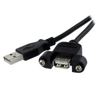 StarTech.com パネルマウント用USB2.0ケーブル 61cm メス/オス USBPNLAFAM2（直送品）
