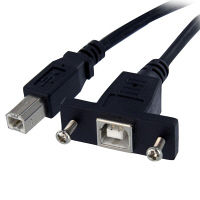StarTech.com パネルマウント用USB2.0ケーブル 30cm メス/オス USBPNLBFBM1（直送品）