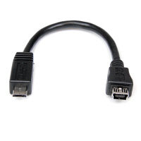 StarTech.com 15cm Micro USB - Mini USB アダプタ UUSBMUSBMF6（直送品）