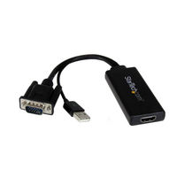 StarTech.com VGA - HDMI変換アダプタ USBオーディオ & バスパワー対応 VGA2HDU 1個