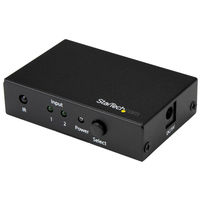 StarTech.com 2入力1出力HDMIディスプレイ切替器 4K/60Hz VS221HD20（直送品）