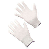 アスクル】インナー手袋 EXフィット手袋 B0620 ホワイト Sサイズ 1袋 