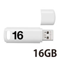USBメモリ 16GB USB3.0 シンプル キャップ式 ホワイト セキュリティ機能対応 MF-ABPU316GWH エレコム 1個 オリジナル
