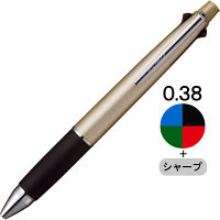 ジェットストリーム4&1多機能ペン 0.38mm シャンパンゴールド 4色+シャープ 3本 MSXE510003825 三菱鉛筆
