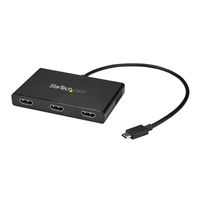 StarTech.com USB-C - 3ポートHDMIマルチモニタースプリッター MSTCDP123HD（直送品）