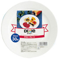 ＜LOHACO＞ 日本デキシー 紙皿 ホワイトプレート 20cm 30枚 KPL008DW 2パック （直送品）