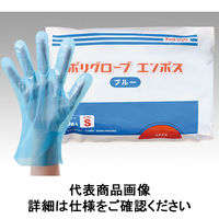 パックスタイル 使い捨て　PSポリ手袋 ブルー 袋入 M 00437326 1包：6000枚（200×30）（直送品）