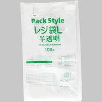 パックスタイル PS レジ袋 L 半透明 00440647 1包：1000枚（100×10）（直送品）