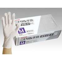 パックスタイル PSニトリル手袋 スタンダード 白・粉付 M 00531607 1包：3000枚（100×30）（直送品）