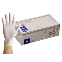 パックスタイル PSニトリル手袋 ライト 白・粉無 M（200×15） 00586528 1包：3000枚（200×15）（直送品）
