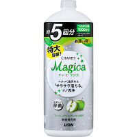 ＜LOHACO＞ CHARMY Magica（チャーミーマジカ） フレッシュグリーンアップルの香り 詰め替え 大型 1000ml 1個 食器用洗剤 ライオン画像