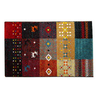 イケヒコ 玄関マット トルコ製 ウィルトン織り 『フォリア』 レッド 約50×80cm 1枚（直送品）