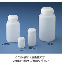 ニッコー・ハンセン 標準規格瓶 丸型広口（ナチュラル） 250ml 1個 10-2805-55（直送品）