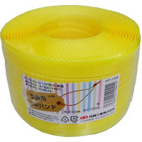 小巻PPバンド15mm×100m 黄 （標準色） PPBAND15-100-Y 1セット（10巻） 信越工業（直送品）