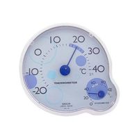 クレセル 温度計・湿度計 リップル CR-140B 1個 62-3966-34（直送品）