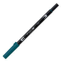 【セール】トンボ鉛筆 水性マーカー ABT ツイン（筆ペン+細字） 443 ターコイズ AB-T443