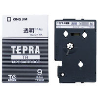 テプラ TEPRA PROテープ マットタイプ 幅9mm 透明ラベル(黒文字) TT9K（M） 1個 キングジム（わけあり品）