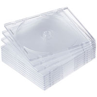 アスクル CD/DVDプラスチックケース 1パック（10枚入） オリジナル（わけあり品）