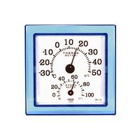 クレセル 温湿度計クリア・ミニブルー CR-12B 1セット（2個） 62-3966-08（直送品）