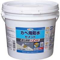アサヒペン カベ用防水セメント グレー 3KG AP9018917 1缶（直送品）